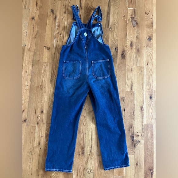 🔥 SOLD OUT Hey Gang Knee Patch Overalls in denim - Sz 2  (Medium) 🔥 - Picture 4 of 7